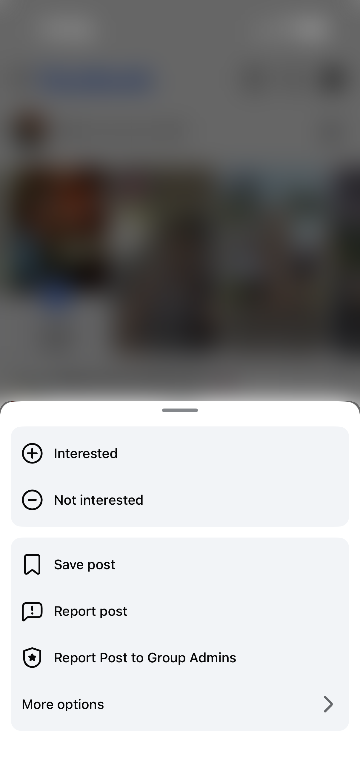 Meta User Reporting Entry Point Menu Overlay